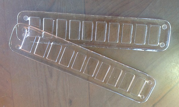 Glass Paint Strip (10 Paint Wells) 2" x 10" - Product Image